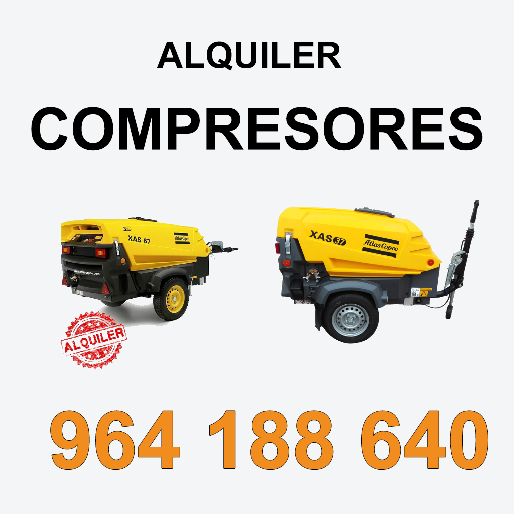 Unidad de Compresores de Alta Presión revisada y certificada para suministro de aire en CASTELLÓN DE LA PLANA/CASTELLÓ DE LA PLANA.